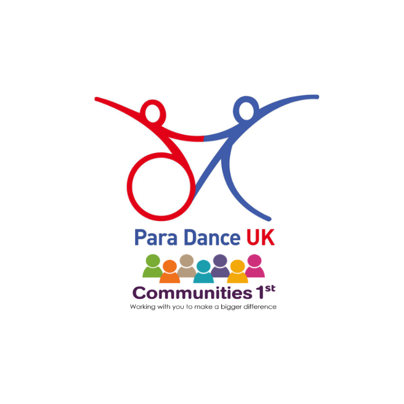 Para Dance Uk in collaboration with Communities 1st logo